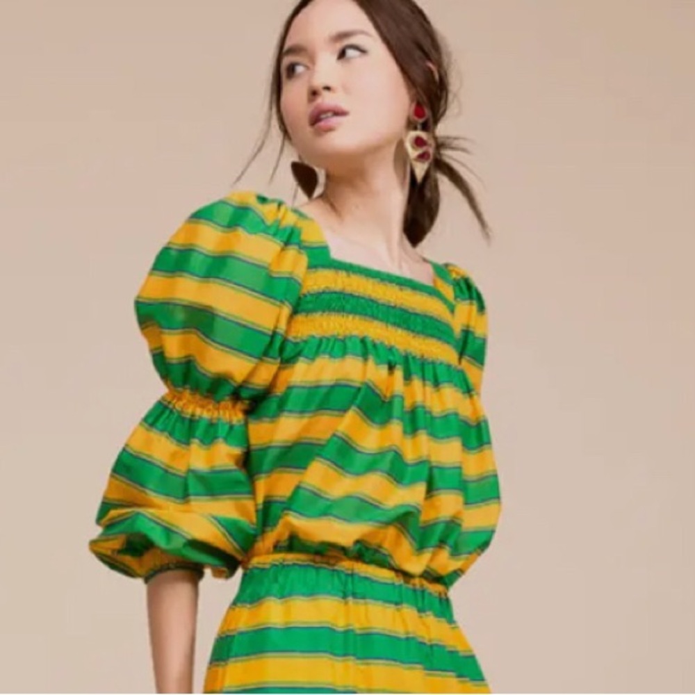 La DoubleJ Striped Cotton Blouse